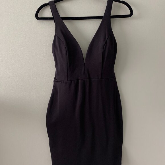 Lulu's Black Bodycon Dress, Size Small - Picture 3 of 9